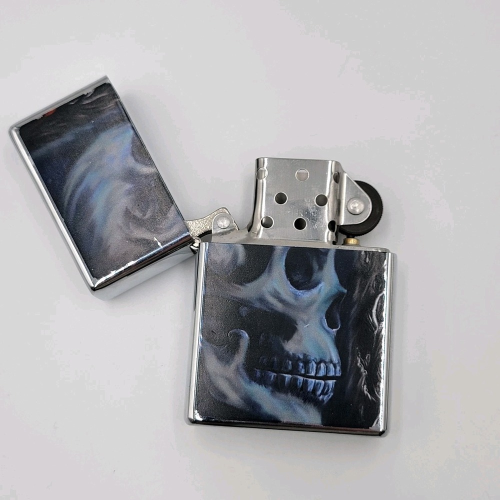 Large Star Lighter With Skull 903 M Series Big Size style. Y2k 3 1/4" Zippo Styl